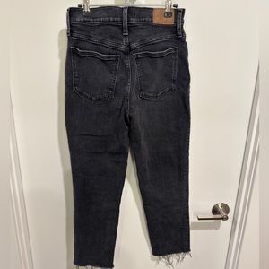 Madewell the perfect vintage cropped black denim size 27